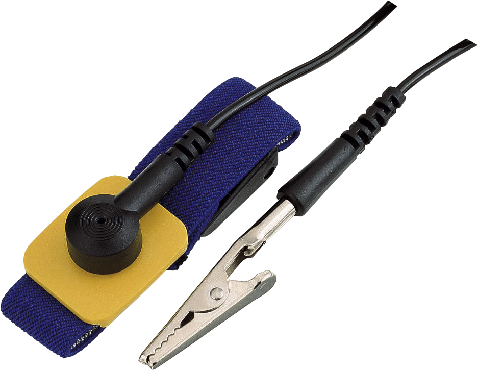 ESD wrist straps will safely ground a person working with sensitive electronic equipment and prevent build up of static electricity on their body that otherwise could eventually result in an electrostatic discharge.